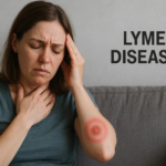 Sick woman seeking for treatment for lyme disease